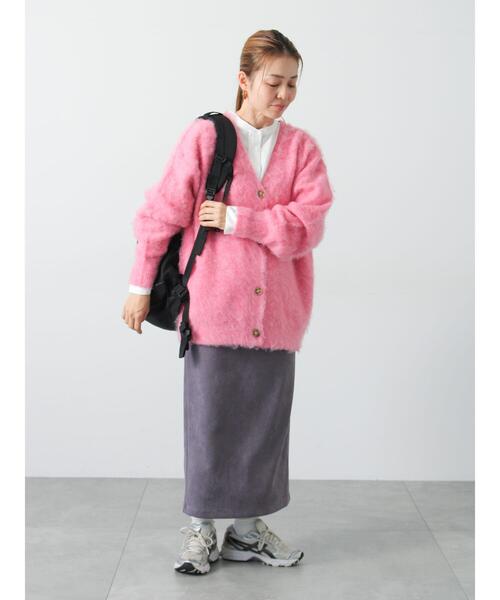 Lugnoncure(ルノンキュール)の「【選べる着丈】スウェード調タイトスカート(スカート・レディース・ブラック/グレー/ブラウン/ピンク・フリー(M)/フリー(L))」の9枚目の写真