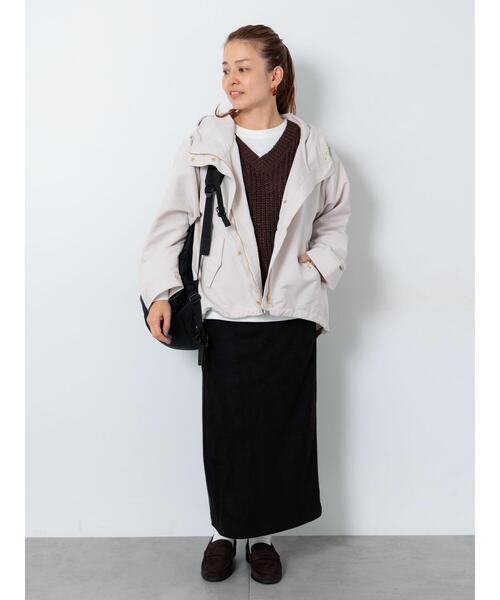 Lugnoncure(ルノンキュール)の「【選べる着丈】スウェード調タイトスカート(スカート・レディース・ブラック/グレー/ブラウン/ピンク・フリー(M)/フリー(L))」の11枚目の写真