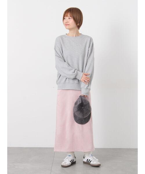 Lugnoncure(ルノンキュール)の「【選べる着丈】スウェード調タイトスカート(スカート・レディース・ブラック/グレー/ブラウン/ピンク・フリー(M)/フリー(L))」の15枚目の写真