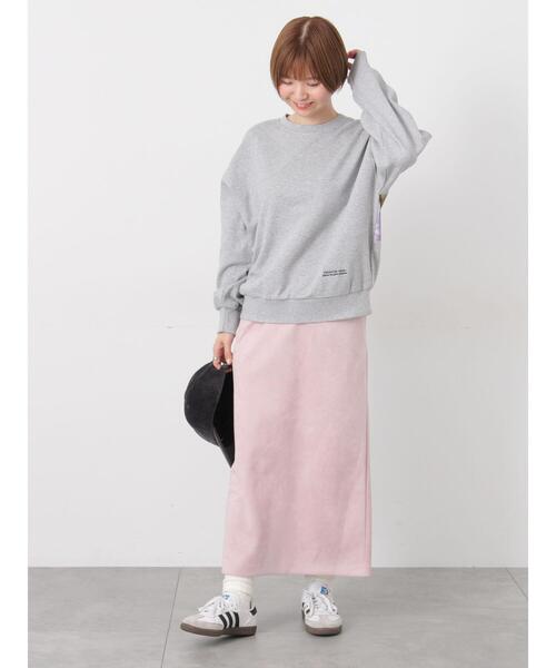 Lugnoncure(ルノンキュール)の「【選べる着丈】スウェード調タイトスカート(スカート・レディース・ブラック/グレー/ブラウン/ピンク・フリー(M)/フリー(L))」の16枚目の写真