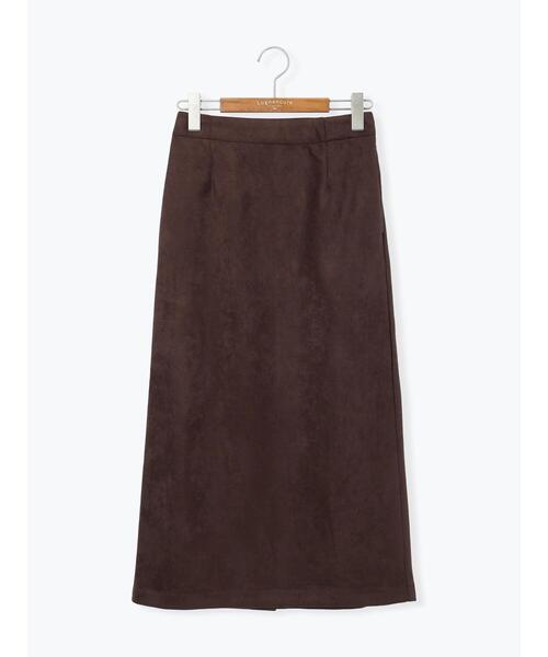Lugnoncure(ルノンキュール)の「【選べる着丈】スウェード調タイトスカート(スカート・レディース・ブラック/グレー/ブラウン/ピンク・フリー(M)/フリー(L))」の21枚目の写真