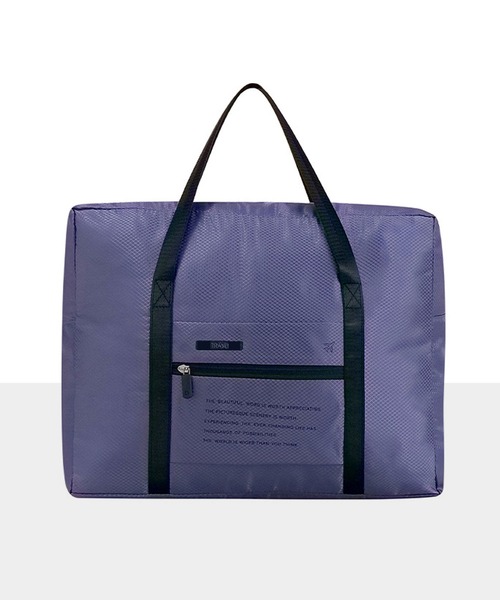 florist(フローリスト)の「【キャリーオン対応・約25L】 撥水 パッカブルライトトラベルバッグ/ サブバッグ(トラベルグッズ・レディース・ブラック/ダークパープル/クリーム/グレー・FREE)」の1枚目の写真