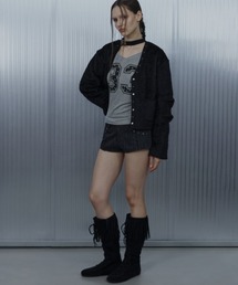 SETUPEXE（セットアップイーエックスイー）の「【SETUP‐EXE】SHORT CHOKER JACKET / 【セットアップエグゼ】ショートチョーカージャケット（ノーカラージャケット）」