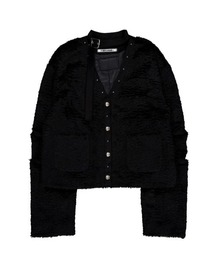 SETUPEXE（セットアップイーエックスイー）の「【SETUP‐EXE】SHORT CHOKER JACKET / 【セットアップエグゼ】ショートチョーカージャケット（ノーカラージャケット）」