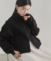 hunch | 裏起毛ダブルジップ ハイネックブルゾン(ブルゾン)