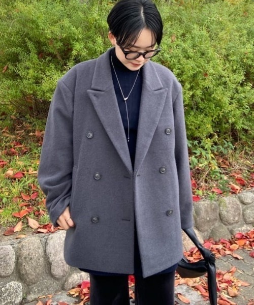 パワーショルダーPコート（ピーコート）｜STYLEMIXER（スタイル