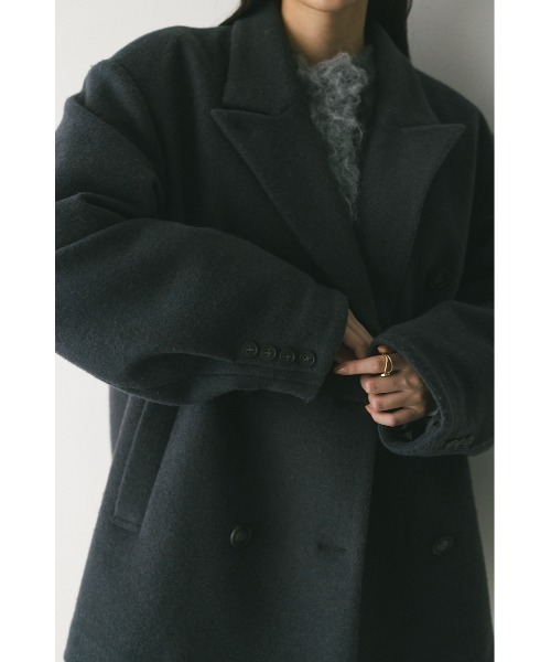 セール】パワーショルダーPコート（ピーコート）｜STYLEMIXER