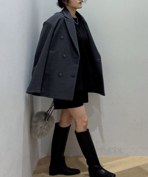セール】パワーショルダーPコート（ピーコート）｜STYLEMIXER