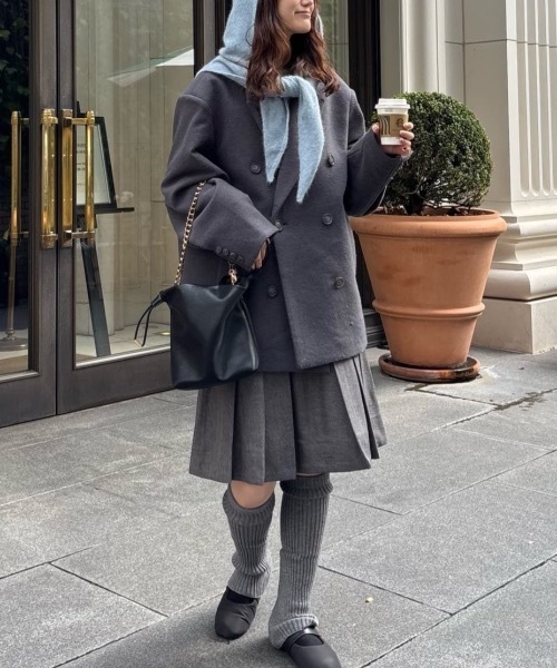 セール】パワーショルダーPコート（ピーコート）｜STYLEMIXER