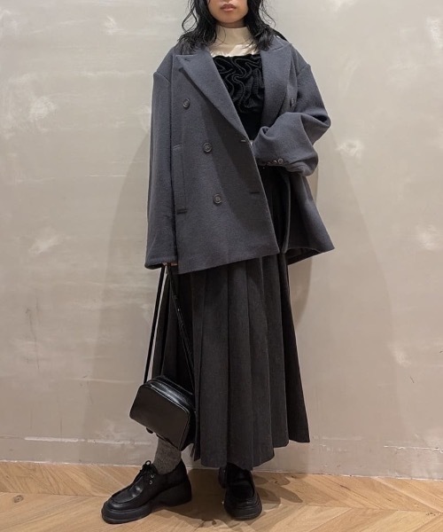 セール】パワーショルダーPコート（ピーコート）｜STYLEMIXER