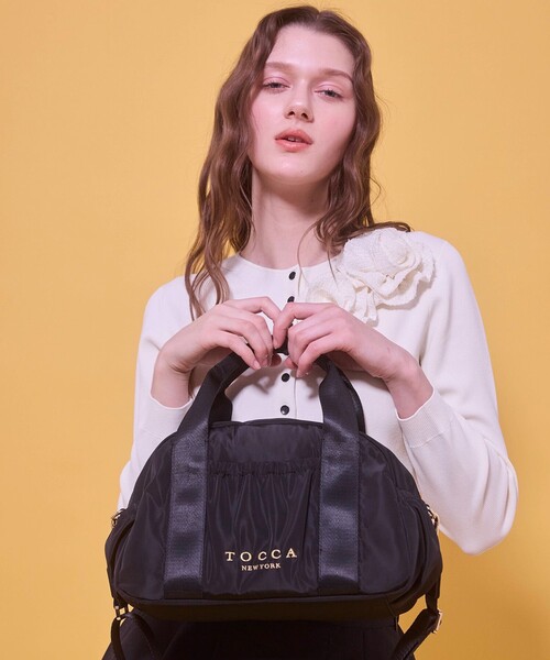 TOCCA(トッカ)の「AMIRARE BOSTON M ボストンバッグ(ボストンバッグ・レディース・ベージュ系/ライラック系/ネイビー系/ブラック系・F)」の16枚目の写真