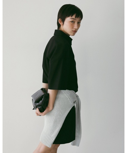 anuke（アンヌーク）の「Ecoleather Wrap Bag（トートバッグ・レディース・ブラック/アイボリー・FREE）」の7枚目の写真