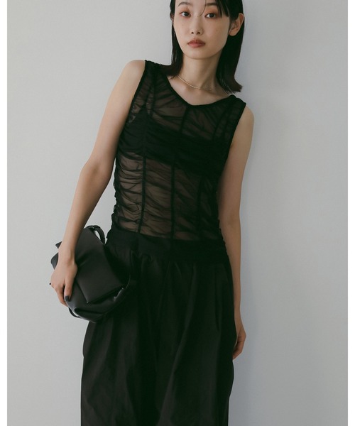 anuke（アンヌーク）の「Ecoleather Wrap Bag（トートバッグ・レディース・ブラック/アイボリー・FREE）」の11枚目の写真