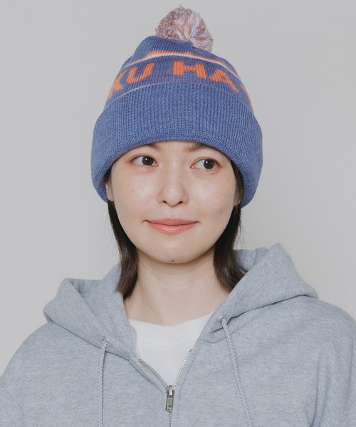 BOKUTANO BHT Bonbon Knit Cap ボンボン付き ウール ジャガード ニット