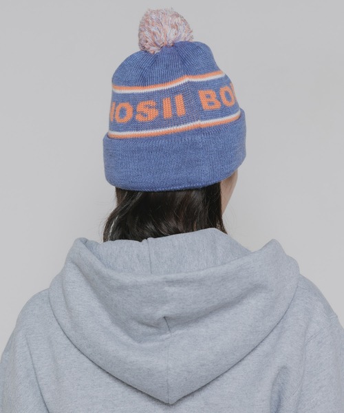 BOKUTANO BHT Bonbon Knit Cap ボンボン付き ウール ジャガード ニット