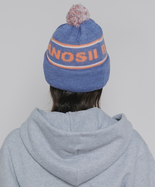 BOKUTANO BHT Bonbon Knit Cap ボンボン付き ウール ジャガード ニット