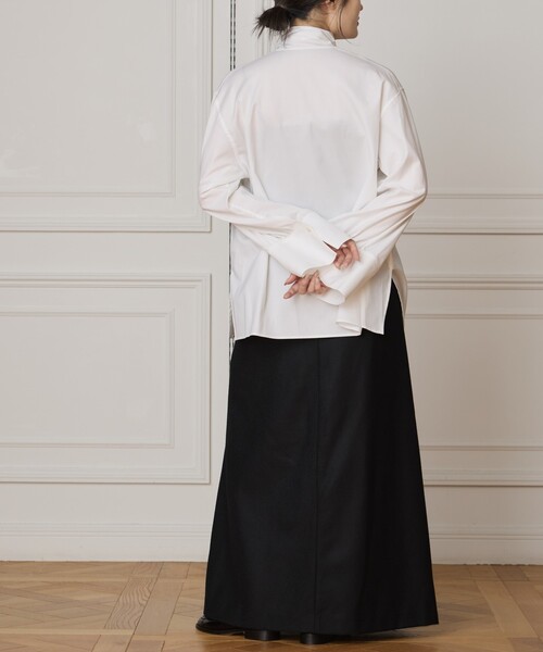 IENA LA BOUCLE（イエナラブークル）の「IENA LA BOUCLE コットンフロンタブルボウタイブラウス（シャツ/ブラウス・レディース・ブルー/ホワイト・FREE）」の10枚目の写真