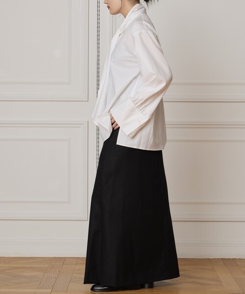 IENA LA BOUCLE（イエナラブークル）の「IENA LA BOUCLE コットンフロンタブルボウタイブラウス（シャツ/ブラウス・レディース・ブルー/ホワイト・FREE）」の11枚目の写真