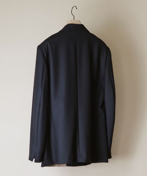 ETHOSENS(エトセンス)の「【ETHOSENS/エトセンス】Layer jacket(テーラードジャケット・メンズ・ブラック/ブラウン・1/2)」の5枚目の写真
