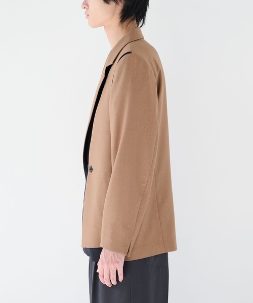 ETHOSENS(エトセンス)の「【ETHOSENS/エトセンス】Layer jacket(テーラードジャケット・メンズ・ブラック/ブラウン・1/2)」の11枚目の写真