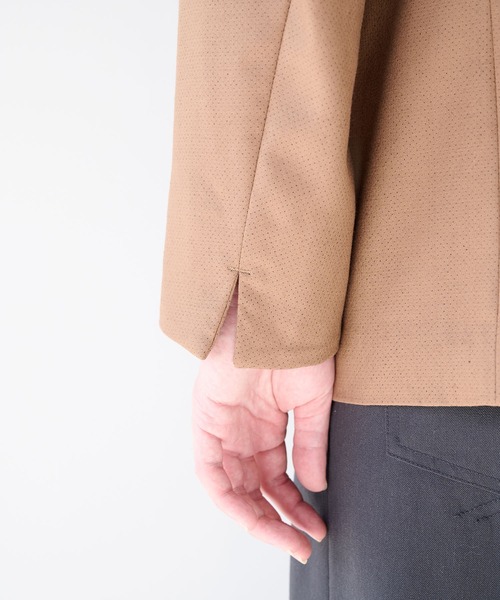 ETHOSENS(エトセンス)の「【ETHOSENS/エトセンス】Layer jacket(テーラードジャケット・メンズ・ブラック/ブラウン・1/2)」の16枚目の写真