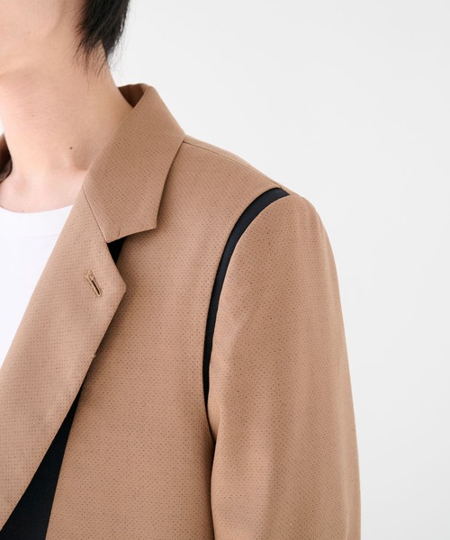 ETHOSENS(エトセンス)の「【ETHOSENS/エトセンス】Layer jacket(テーラードジャケット・メンズ・ブラック/ブラウン・1/2)」の17枚目の写真