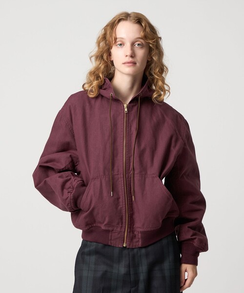 6（ロク）の「＜6(ROKU)＞コットン ダック キルティングライナー ブルゾン（その他アウター・レディース・ワイン・36/38）」の13枚目の写真