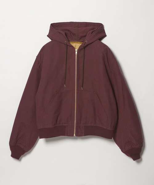 6（ロク）の「＜6(ROKU)＞コットン ダック キルティングライナー ブルゾン（その他アウター・レディース・ワイン・36/38）」の12枚目の写真