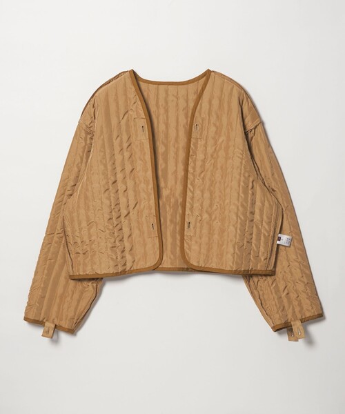 6（ロク）の「＜6(ROKU)＞コットン ダック キルティングライナー ブルゾン（その他アウター・レディース・ワイン・36/38）」の3枚目の写真