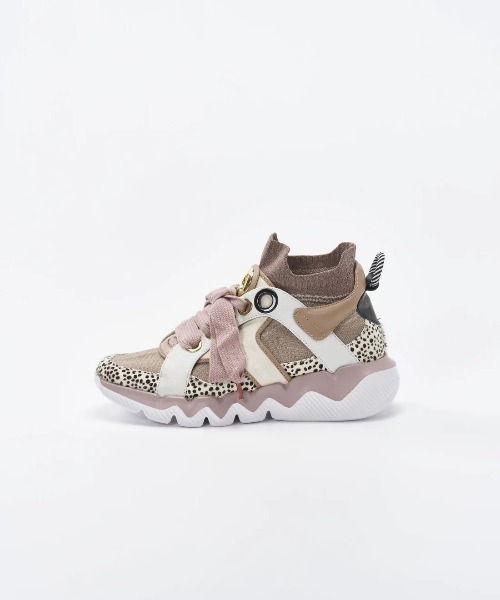 VEGE(ベジ)の「VEGE Bobby The Knit(スニーカー・レディース・パープル/ブラック×ホワイト/ベージュ系その他・23/23.5/24/24.5/25)」の3枚目の写真