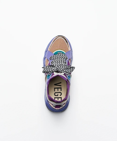 VEGE(ベジ)の「VEGE Bobby The Knit(スニーカー・レディース・パープル/ブラック×ホワイト/ベージュ系その他・23/23.5/24/24.5/25)」の5枚目の写真