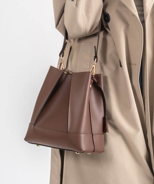 GIANNI NOTARO（ジャンニノターロ）の「【GIANNI NOTARO 】縦長ハンドバッグ　ショルダーバッグ　本革（ショルダーバッグ・レディース・ブラック/ベージュ/ダークブラウン/ブラウン・FREE）」の13枚目の写真