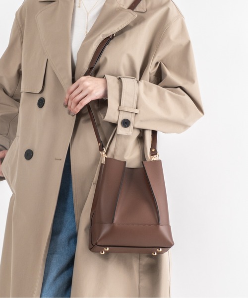 GIANNI NOTARO（ジャンニノターロ）の「【GIANNI NOTARO 】縦長ハンドバッグ　ショルダーバッグ　本革（ショルダーバッグ・レディース・ブラック/ベージュ/ダークブラウン/ブラウン・FREE）」の12枚目の写真