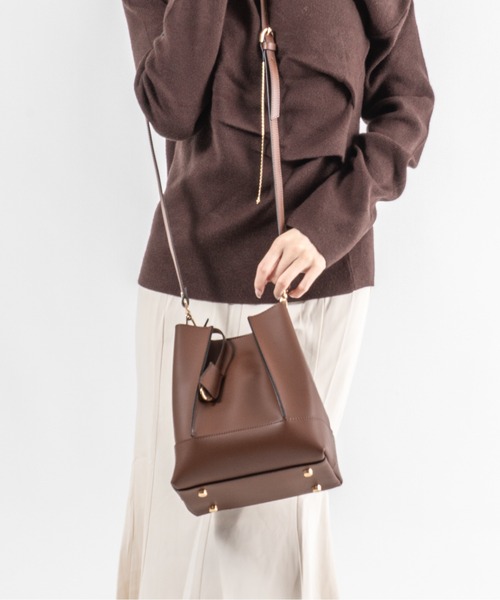 GIANNI NOTARO（ジャンニノターロ）の「【GIANNI NOTARO 】縦長ハンドバッグ　ショルダーバッグ　本革（ショルダーバッグ・レディース・ブラック/ベージュ/ダークブラウン/ブラウン・FREE）」の22枚目の写真