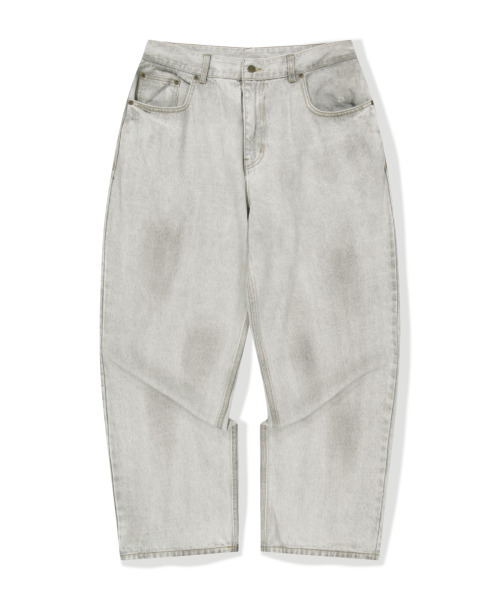 WKNDRS(ウィーキャンドース)の「FACE DENIM PANTS (S.GREY)(デニムパンツ・レディース・その他・MEDIUM/LARGE/X-LARGE/SMALL)」の2枚目の写真