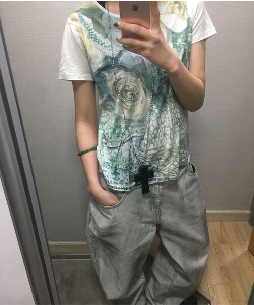 WKNDRS(ウィーキャンドース)の「FACE DENIM PANTS (S.GREY)(デニムパンツ・レディース・その他・MEDIUM/LARGE/X-LARGE/SMALL)」の13枚目の写真
