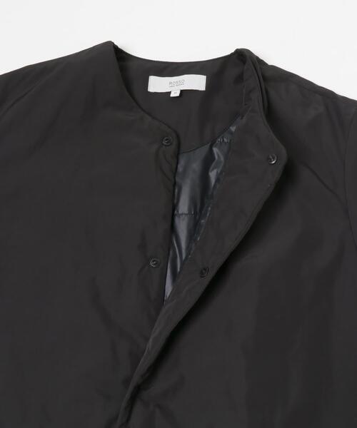 URBAN RESEARCH ROSSO MEN（アーバンリサーチロッソメン）の「『XLサイズあり』NOUVELLE中綿ノーカラーブルゾン（ブルゾン・メンズ・ブラック/チャコールグレー・LARGE/X-LARGE/MEDIUM）」の4枚目の写真