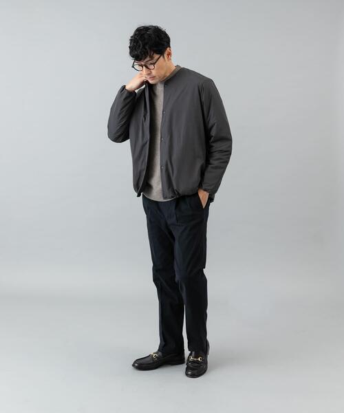 URBAN RESEARCH ROSSO MEN（アーバンリサーチロッソメン）の「『XLサイズあり』NOUVELLE中綿ノーカラーブルゾン（ブルゾン・メンズ・ブラック/チャコールグレー・LARGE/X-LARGE/MEDIUM）」の20枚目の写真