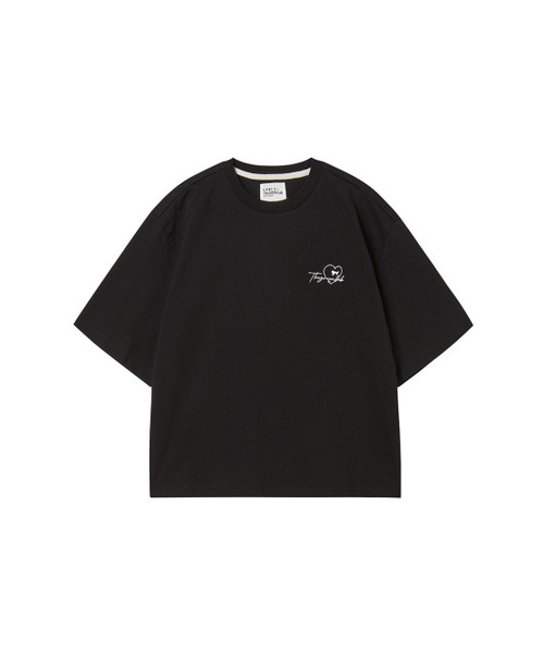 THE GREEN LAB（ザグリーンラボ）の「ハートキャットレース半袖Tシャツ[ブラック]（Tシャツ/カットソー・レディース・その他・FREE）」の9枚目の写真