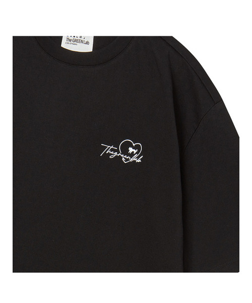 THE GREEN LAB（ザグリーンラボ）の「ハートキャットレース半袖Tシャツ[ブラック]（Tシャツ/カットソー・レディース・その他・FREE）」の12枚目の写真