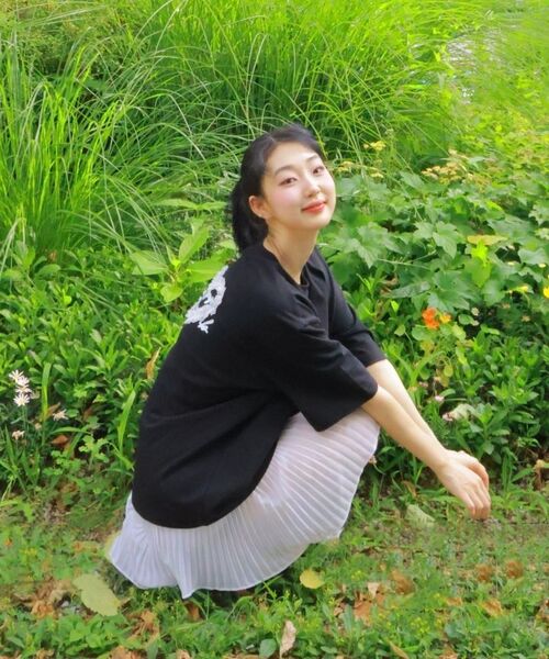 THE GREEN LAB（ザグリーンラボ）の「ハートキャットレース半袖Tシャツ[ブラック]（Tシャツ/カットソー・レディース・その他・FREE）」の18枚目の写真