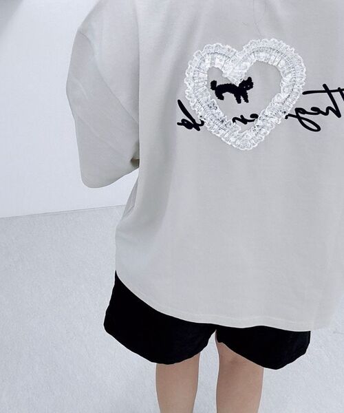 THE GREEN LAB（ザグリーンラボ）の「ハートキャットレース半袖Tシャツ[ブラック]（Tシャツ/カットソー・レディース・その他・FREE）」の19枚目の写真