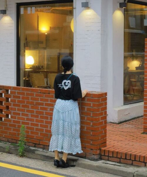 THE GREEN LAB（ザグリーンラボ）の「ハートキャットレース半袖Tシャツ[ブラック]（Tシャツ/カットソー・レディース・その他・FREE）」の20枚目の写真