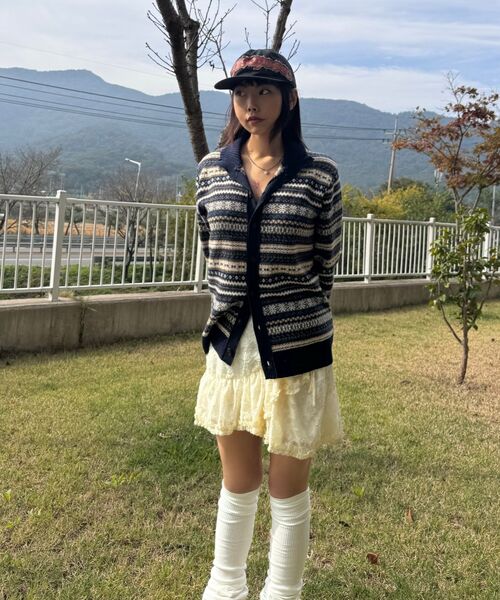 TAKEASY（テイクイージー）の「Cathy Meander Cropped Cardigan (Green)（カーディガン/ボレロ・レディース・その他・MEDIUM）」の13枚目の写真
