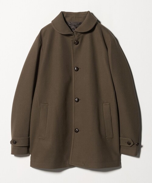 セール】ニットメルトン ショールカラーコート＜A DAY IN THE LIFE