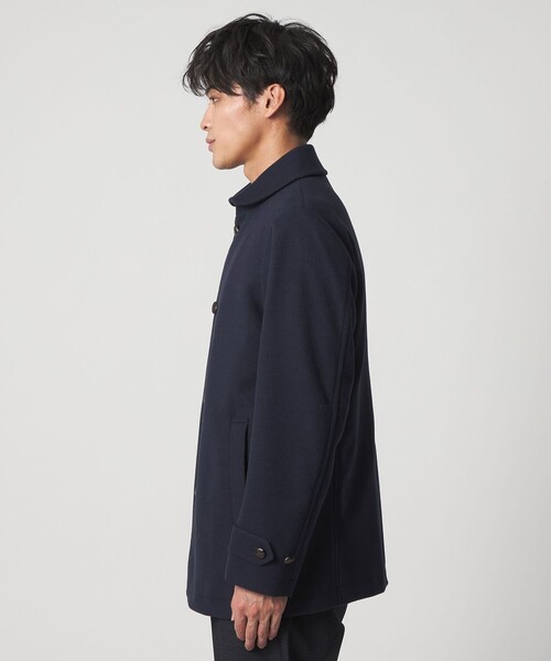 セール】ニットメルトン ショールカラーコート＜A DAY IN THE LIFE