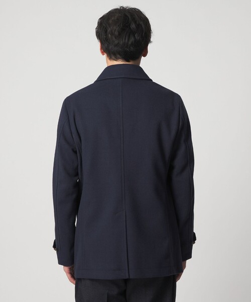 セール】ニットメルトン ショールカラーコート＜A DAY IN THE LIFE