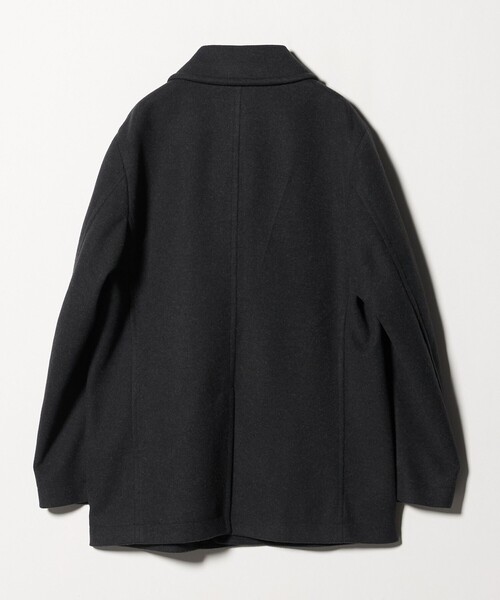 セール】ニットメルトン ショールカラーコート＜A DAY IN THE LIFE