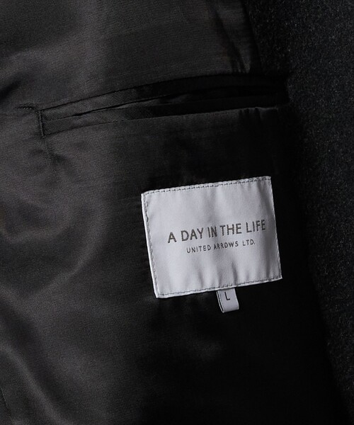 A DAY IN THE LIFE UNITED ARROWS(アデイインザライフユナイテッドアローズ)の「ニットメルトン ショールカラーコート<A DAY IN THE LIFE>(その他アウター・メンズ・ネイビー/ブラウン系/ダークグレー・L/M/XL/S)」の18枚目の写真