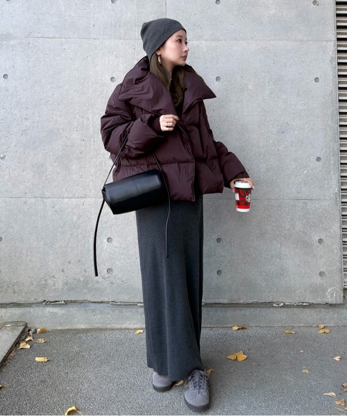 LAULEN（ローレン）の「2way collar short down coat /2wayカラーショートダウンコート（ダウンジャケット/コート・レディース・ブラック/ブラウン・FREE）」の19枚目の写真